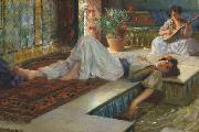 Ferdinand Max Bredt Leisure of the odalisque oil on canvas